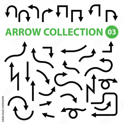 Bold Arrow Collections 03  Different curved lines  swirls arrows. Latest and modern Design. Curves Info. Road Signs.