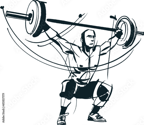 fit male person lifting weights