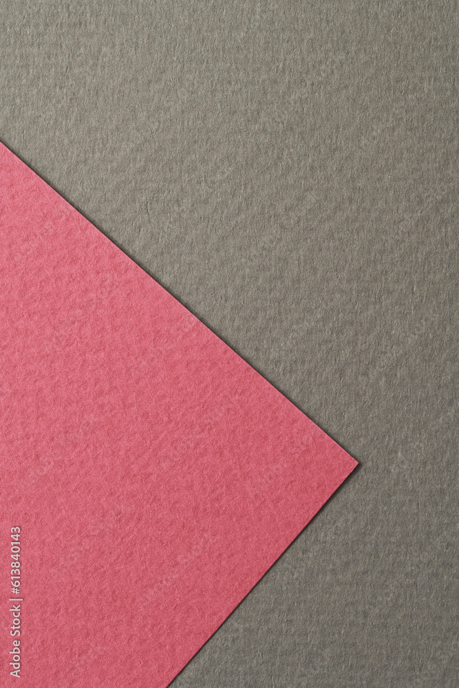 Rough kraft paper background, paper texture gray red colors. Mockup with copy space for text Rough kraft paper background, paper texture gray red colors. Mockup with copy space for text