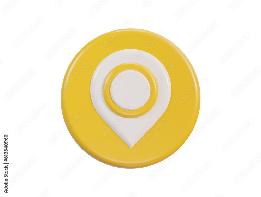 Vector 3d realistic location map pin gps pointer markers vector illustration for destination