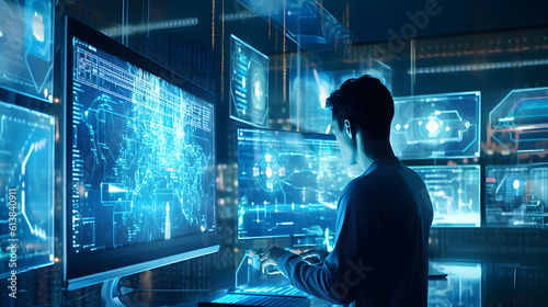 Cutting-edge advancements in artificial intelligence, computer circuits and other technology components. Generative Ai.