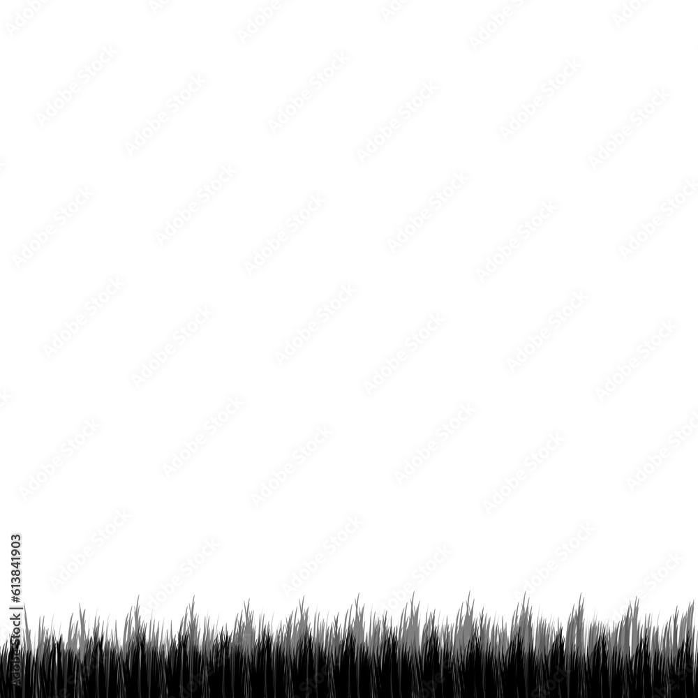illustration of monochrome grass with copy space of your text illustration of monochrome grass with copy space of your text