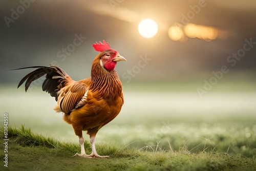 rooster on the farm