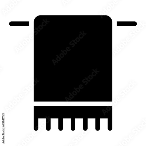 towel glyph icon
