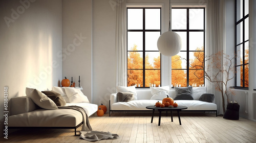 Wallpaper Mural ai generative minimal and modern decoration home for halloween holidays  Torontodigital.ca