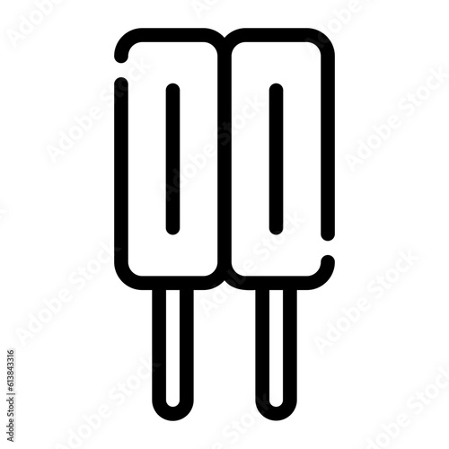 ice cream stick line icon