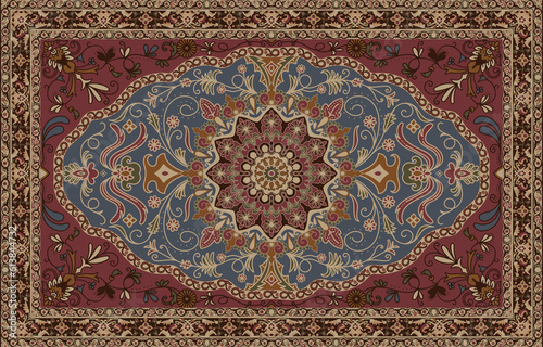 Persian rug traditional design