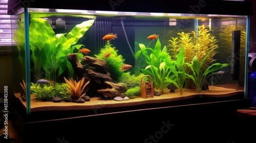 goldfish in aquarium, ai generative