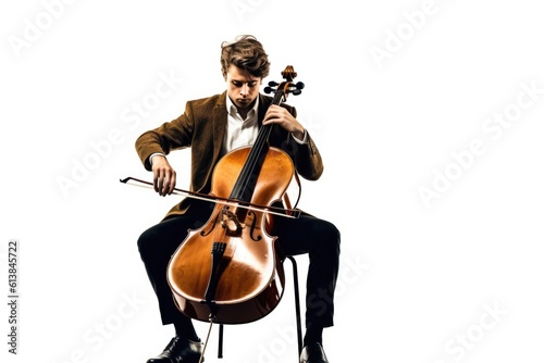 musician playing the cello, ai generative