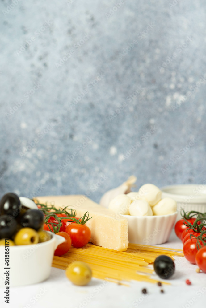 Italian homemade pasta with eggs or stuffed with spinach Italian homemade pasta with eggs or stuffed with spinach