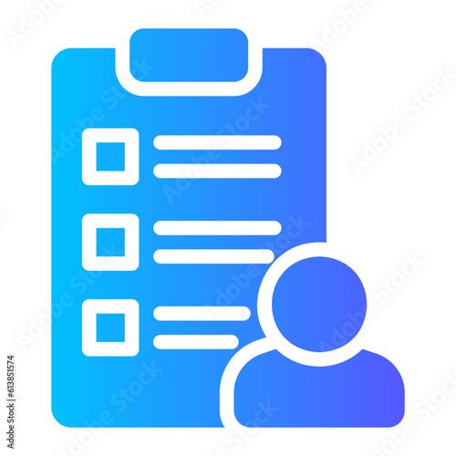 questionnaire gradient icon