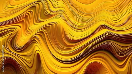 Abstract wavy background texture, creative waves with psychedelic concept, fluid art design, liquid material flow, multilayered backdrop for print, vivid and bright colors - Generative ai