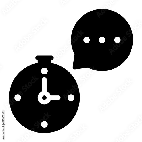 response glyph icon