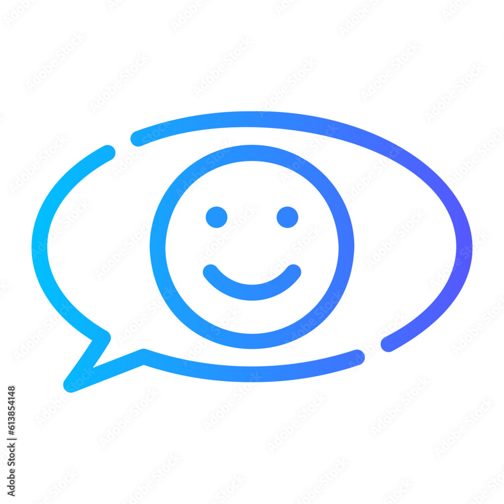 Fototapeta premium Good Review gradient icon