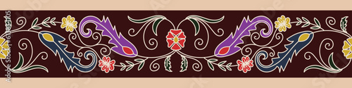 carpet pattern Textile digital design motif pattern decor hand made artwork frame gift card wallpaper women cloth front back and duppata print element of baroque ornament paisley abstract border rug