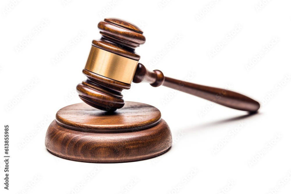 Gavel and courthouse judge gavel base with a white background Generative AI Illustration Gavel and courthouse judge gavel base with a white background Generative AI Illustration