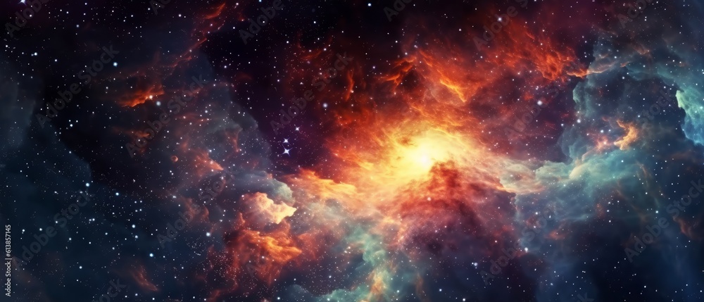 Abstract galactic background. Generative AI Abstract galactic background. Generative AI