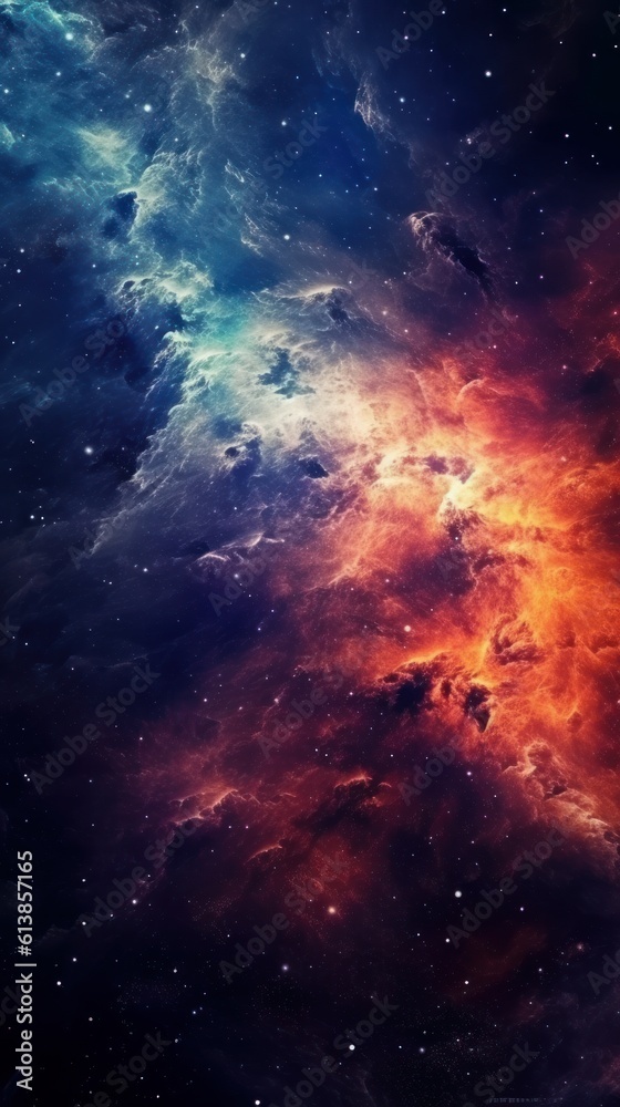 Abstract galactic background. Generative AI