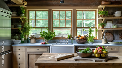 Cozy Country Kitchen with Rustic Decor