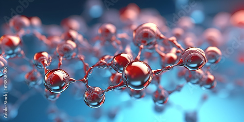 Enabling Efficient Synthesis of 'Information-Dense' Molecules,Molecules acetone. Abstract background,generative Ai photo