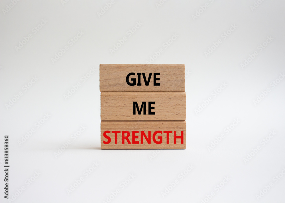 Give me strength symbol. Concept word Give me strength on wooden blocks. Beautiful white background. Business and Give me strength concept. Copy space Give me strength symbol. Concept word Give me strength on wooden blocks. Beautiful white background. Business and Give me strength concept. Copy space