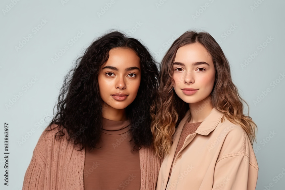 two women. Generative AI two women. Generative AI