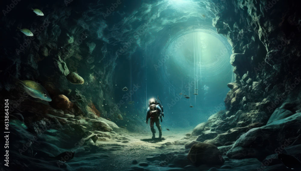Into the Depths: Exploring a Mysterious Underwater Cave