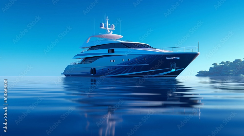 yacht in the sea