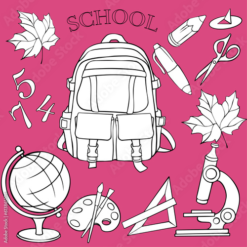 painted set back to school 