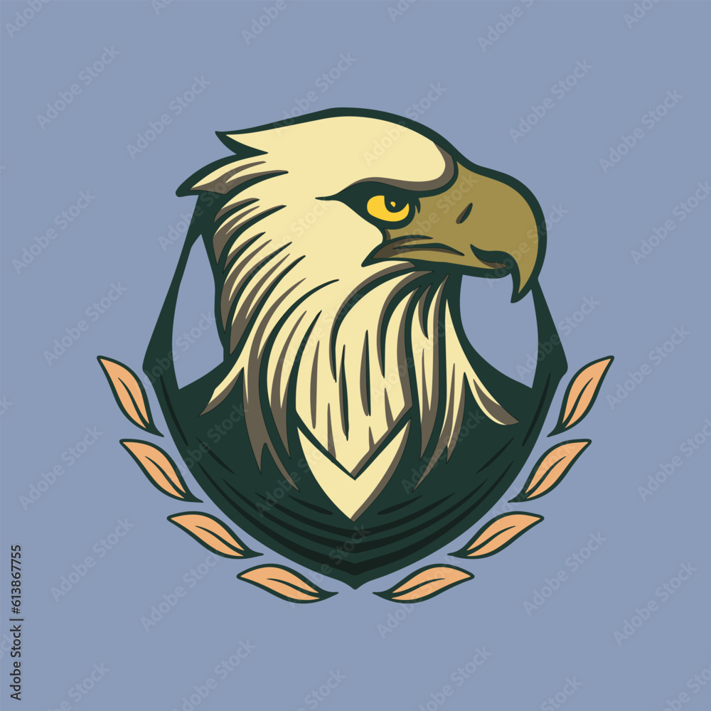 Obraz premium Eagle head art Illustration hand drawn style premium vector for tattoo sticker logo etc