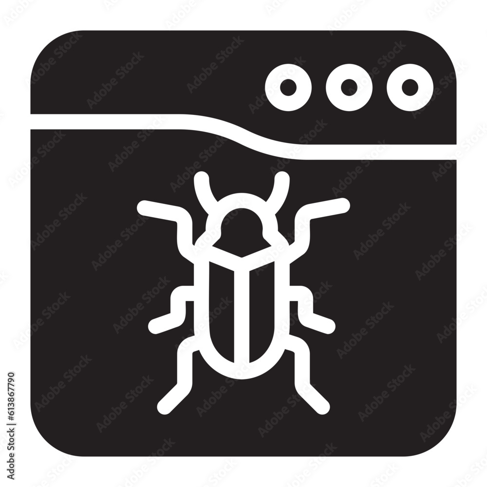 bug glyph icon bug glyph icon