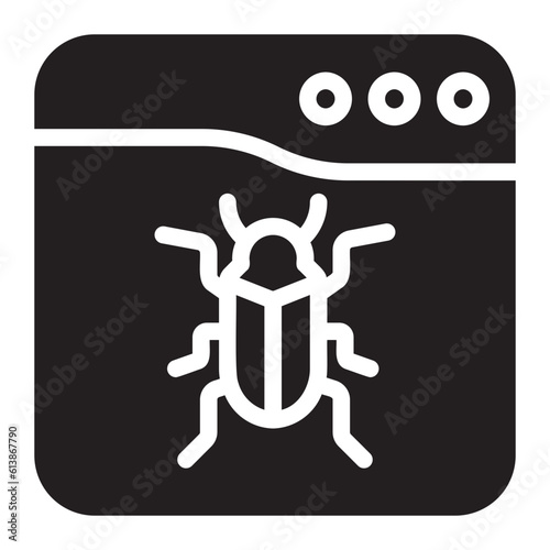 bug glyph icon