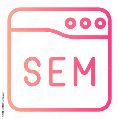 sem gradient icon