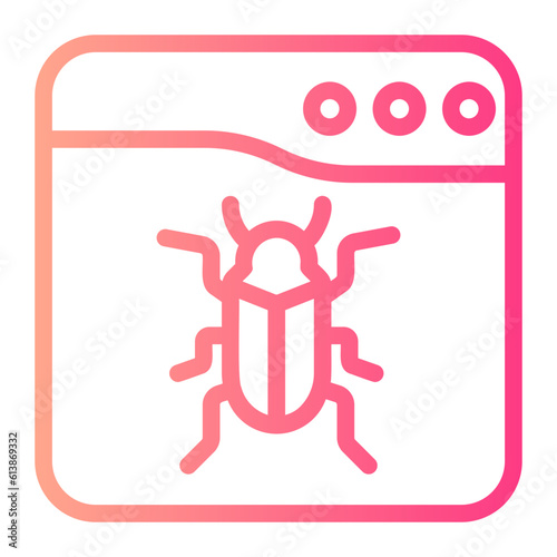 bug gradient icon