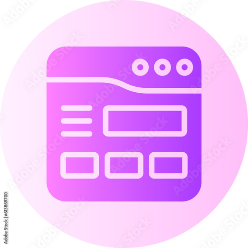 landing page gradient icon