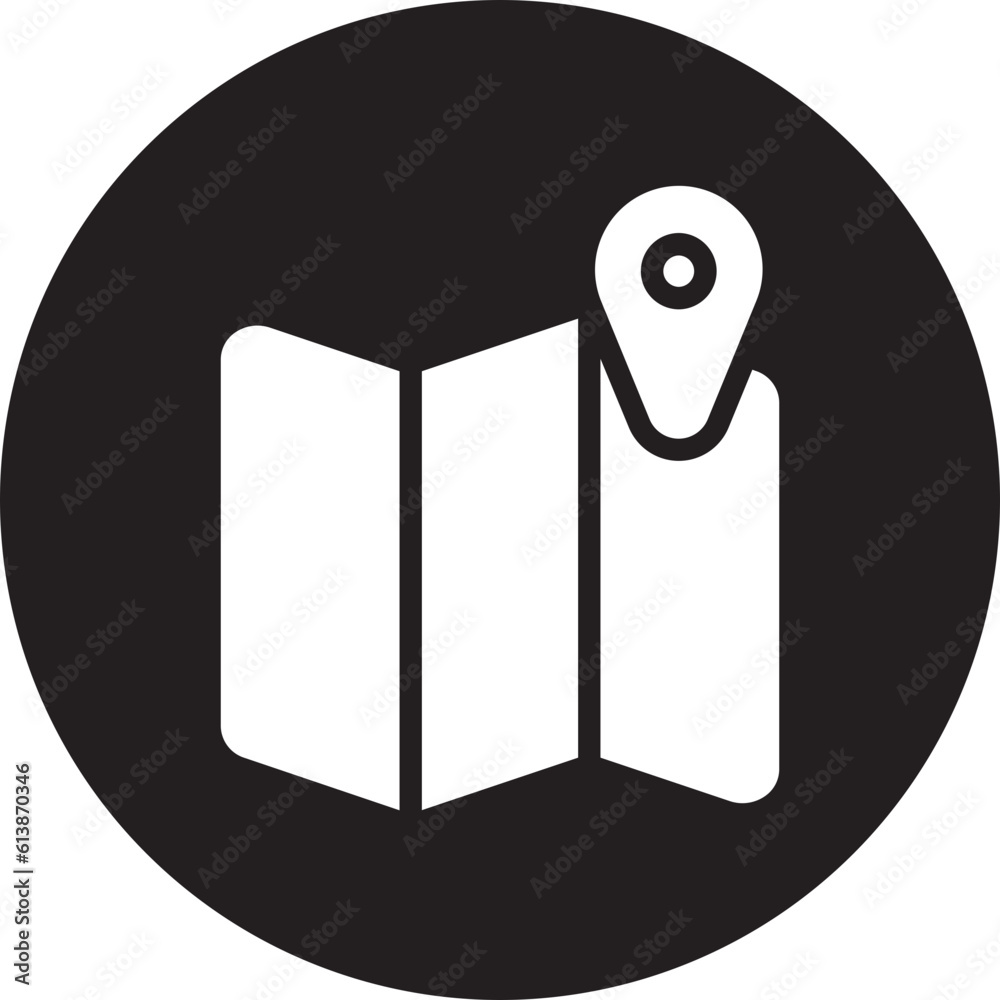 map location glyph icon map location glyph icon