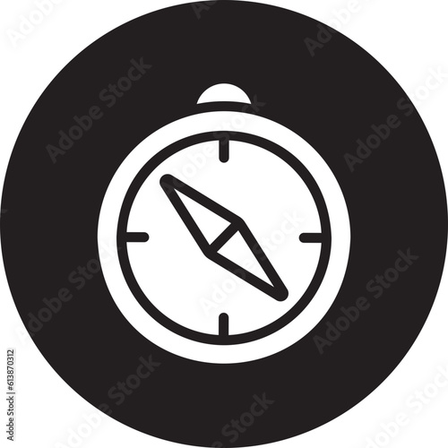compass glyph icon