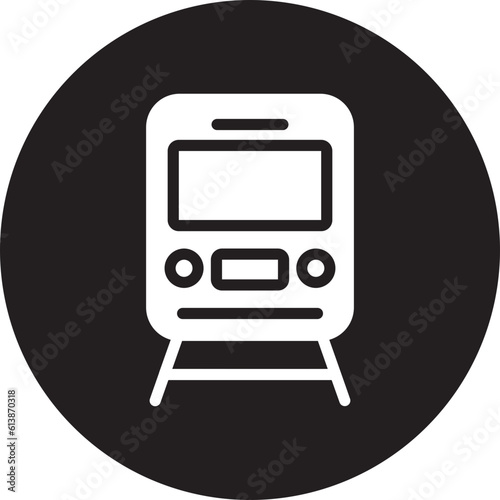 train glyph icon
