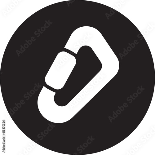carabiner glyph icon