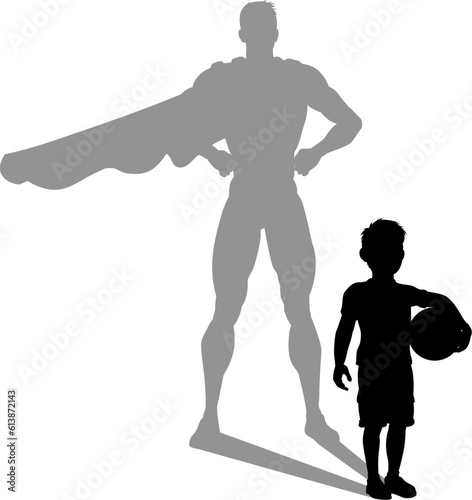 A superhero child or kid bo...