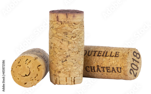 Bild auf Leinwand bouchons de liège de bouteilles de vin