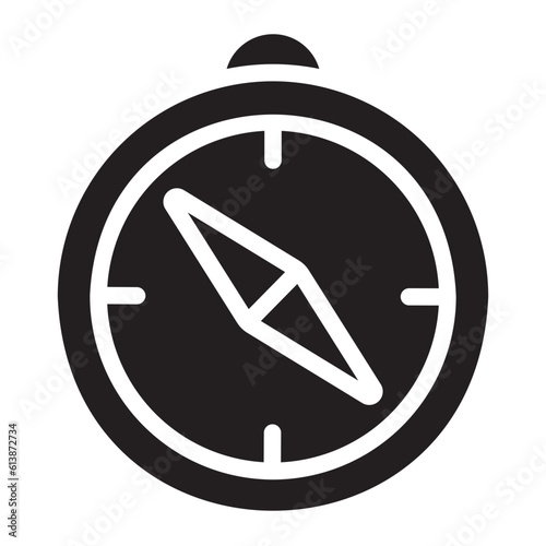 Free Download compass glyph icon - GFXLoad