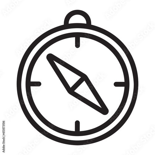 Free Download compass line icon - GFXLoad