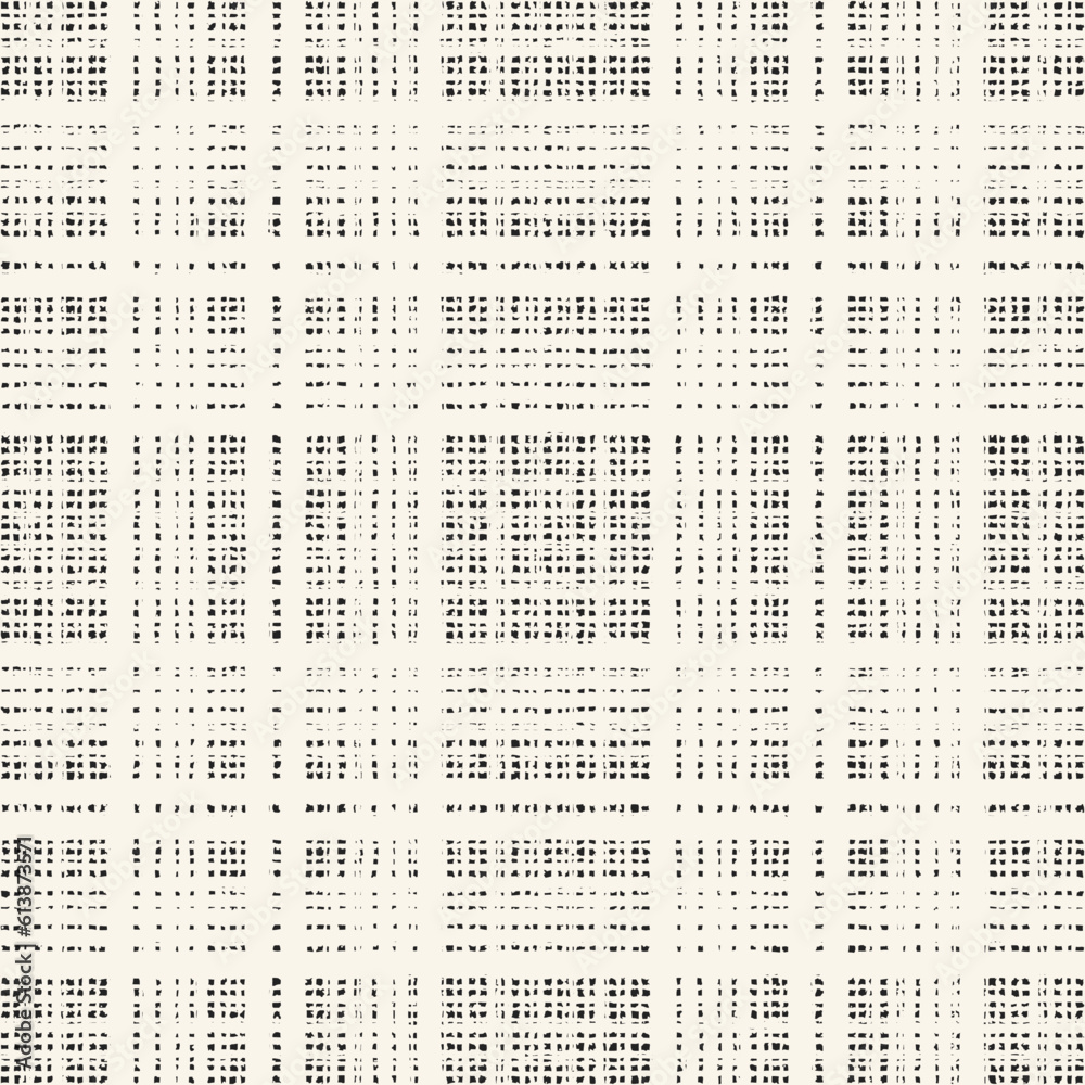 Monochrome Dashed Textured Subtle Checked Pattern