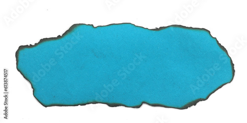 Wallpaper Mural blue color paper burn for text message on transparent background Torontodigital.ca