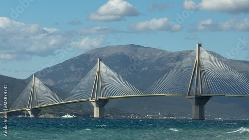  Rio Antirio bridge crossing the gulf of corinth photo