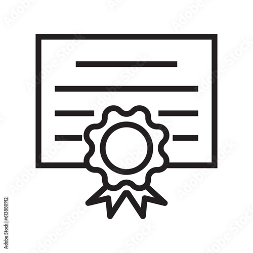 certificate vector icon