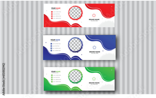 Email signature design, modern email  signature design, nice and unique design,