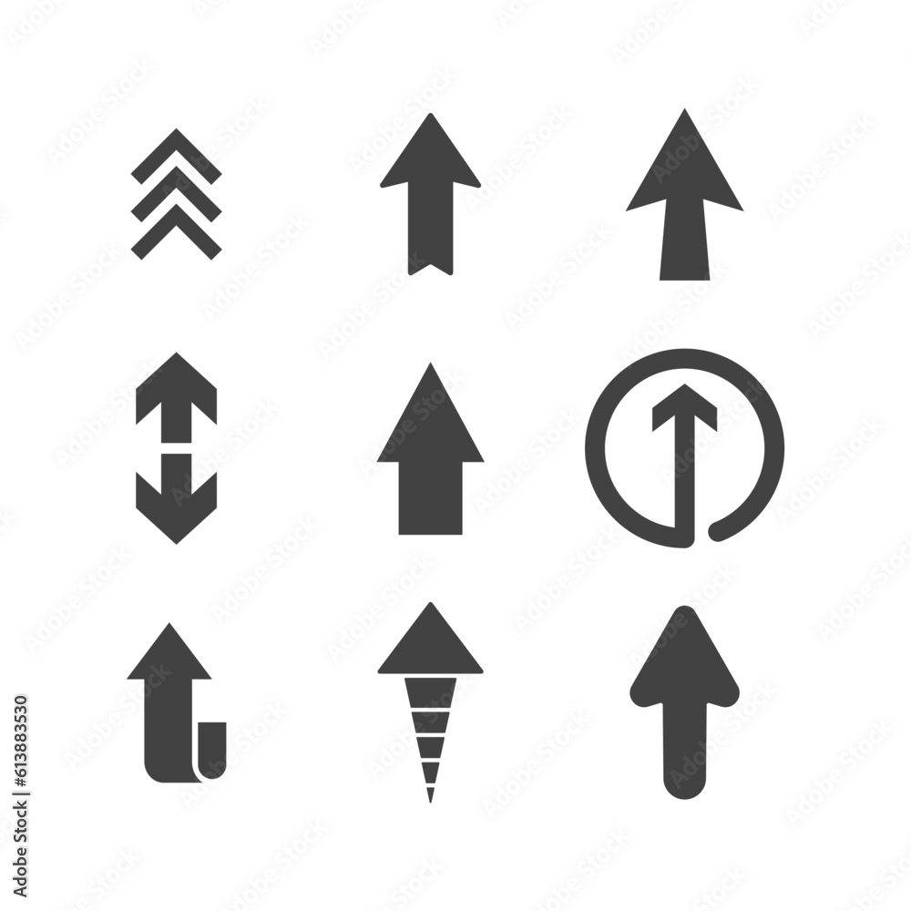 Arrow pictogram collection. Set of arrows. Arrow pictogram collection. Set of arrows.