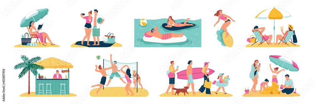 Summer Vacation Flat Set Summer Vacation Flat Set